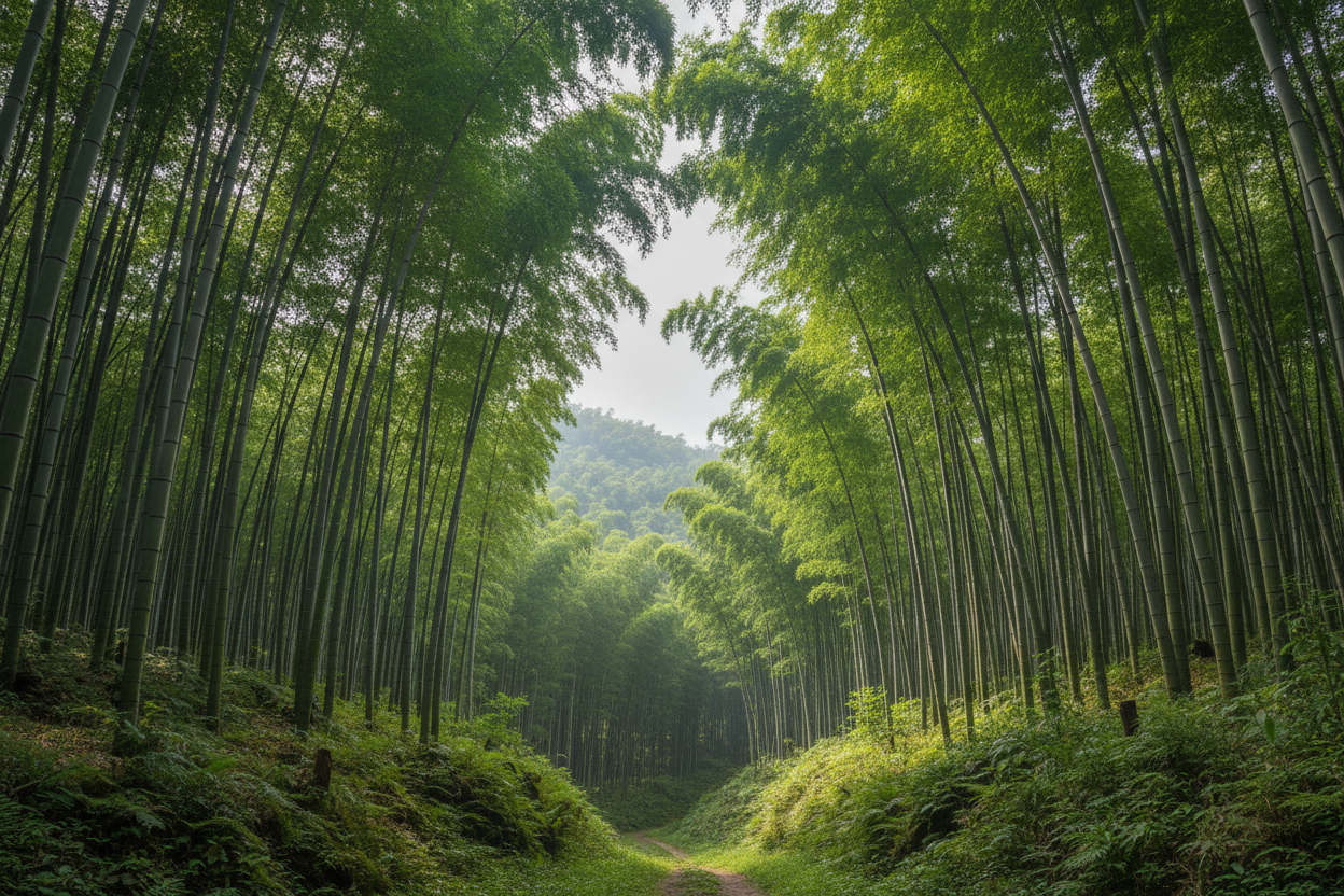 bamboo forest zoomed out